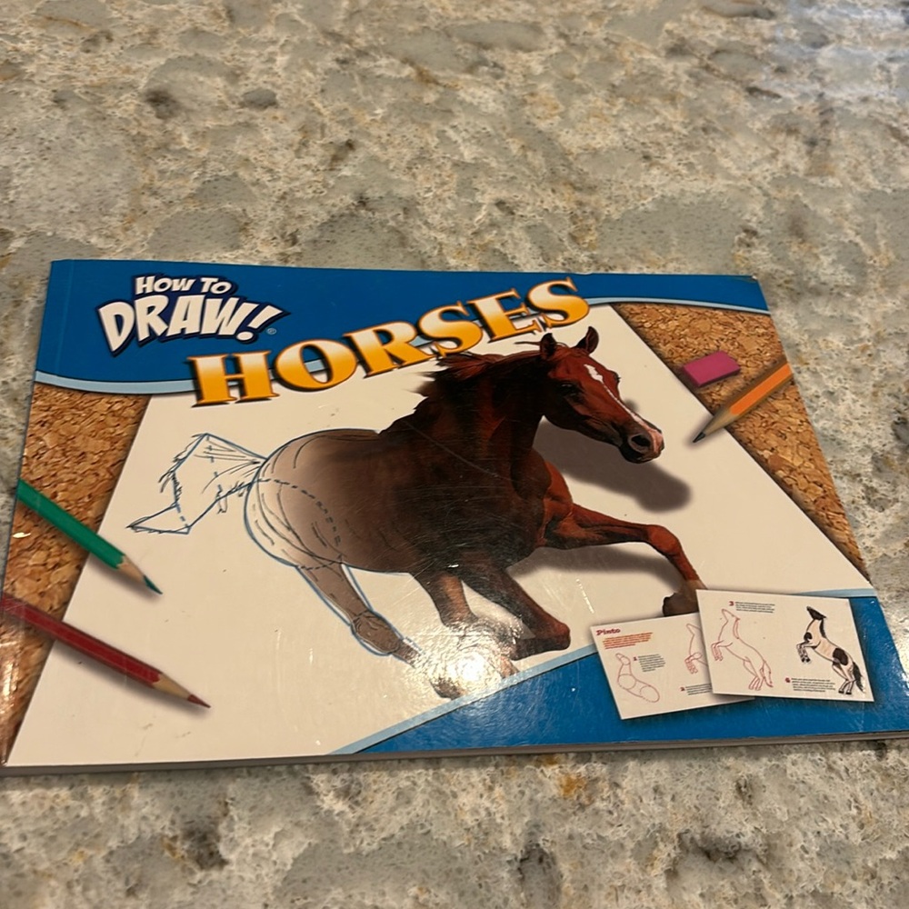 How to Draw! Horses.   Kids art book